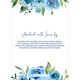 Shades of Blue Roses Invitations Image 3 of 4